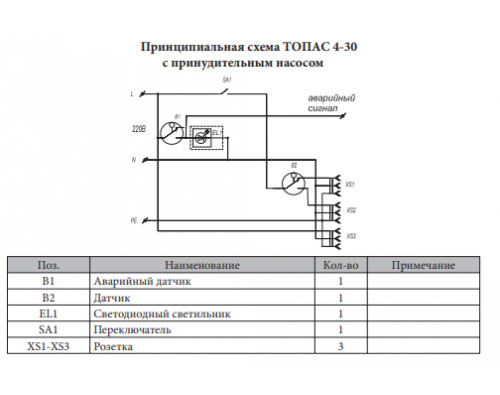 Монтажная схема Топас 15 Лонг Пр Ус